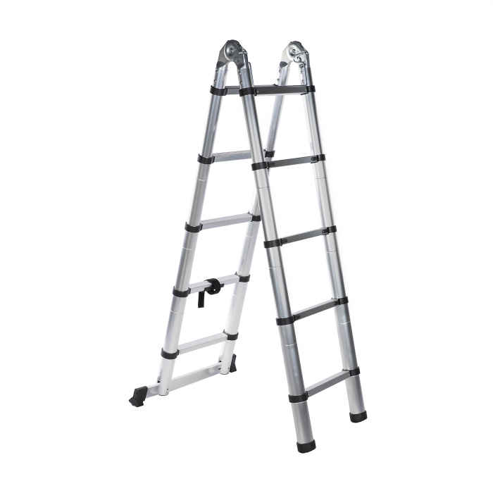Scara telescopica aluminiu, 3,2 m, dubla, 10 trepte, Detoolz DZ-C246 [5]