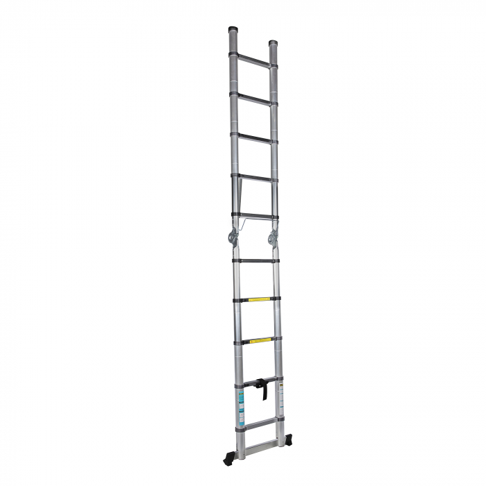 Scara telescopica aluminiu, 3,2 m, dubla, 10 trepte, Detoolz DZ-C246 [2]
