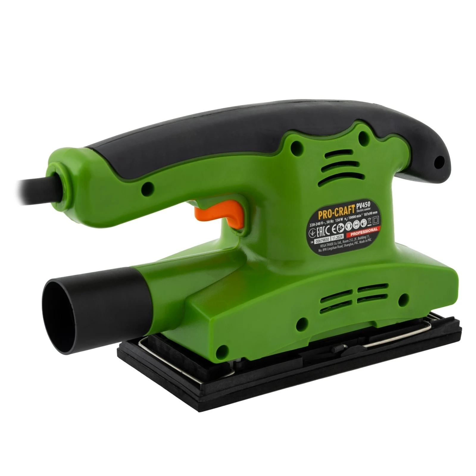 Slefuitor cu Vibratii ProCraft PV450, 150W, 10000 RPM - Masina de Slefuit Orbitala pentru Lemn si Metal [3]