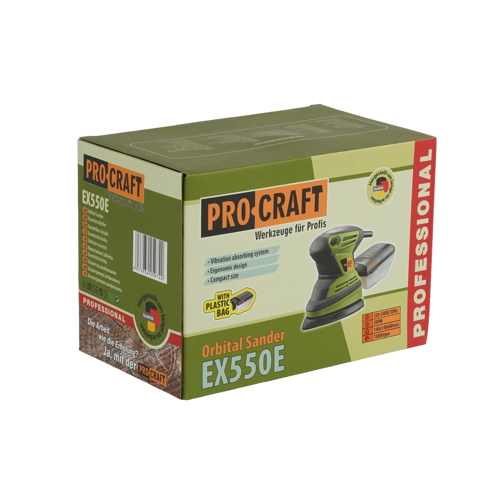 Slefuitor excentric ProCraft EX550E, 200W, 15000 RPM [7]