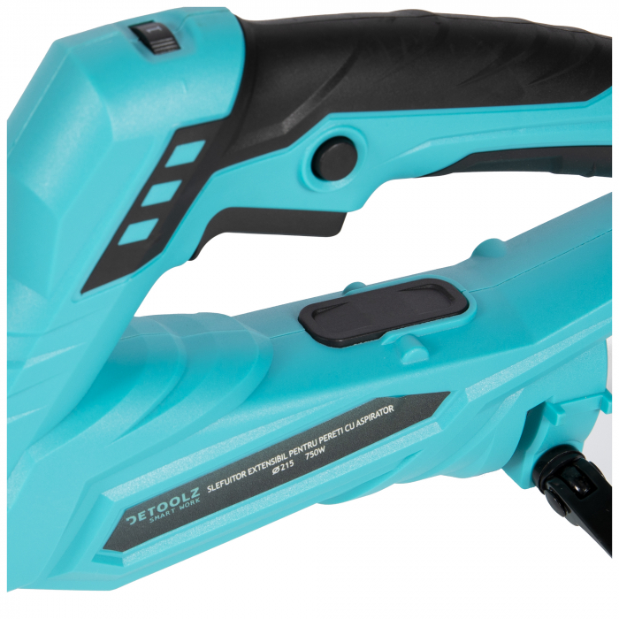 Slefuitor pentru pereti extensibil cu aspirare praf, lumina led, 750W, disc 215mm, Detoolz DZ-C200 [3]