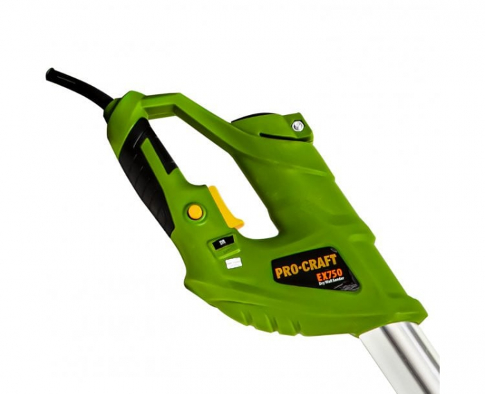 Șlefuitor profesional pentru pereți și tavane, 750W, cap rotund + triunghiular, aspirație integrată, 225 mm, reglaj viteză, valiză și accesorii incluse, Procraft EX750 [5]