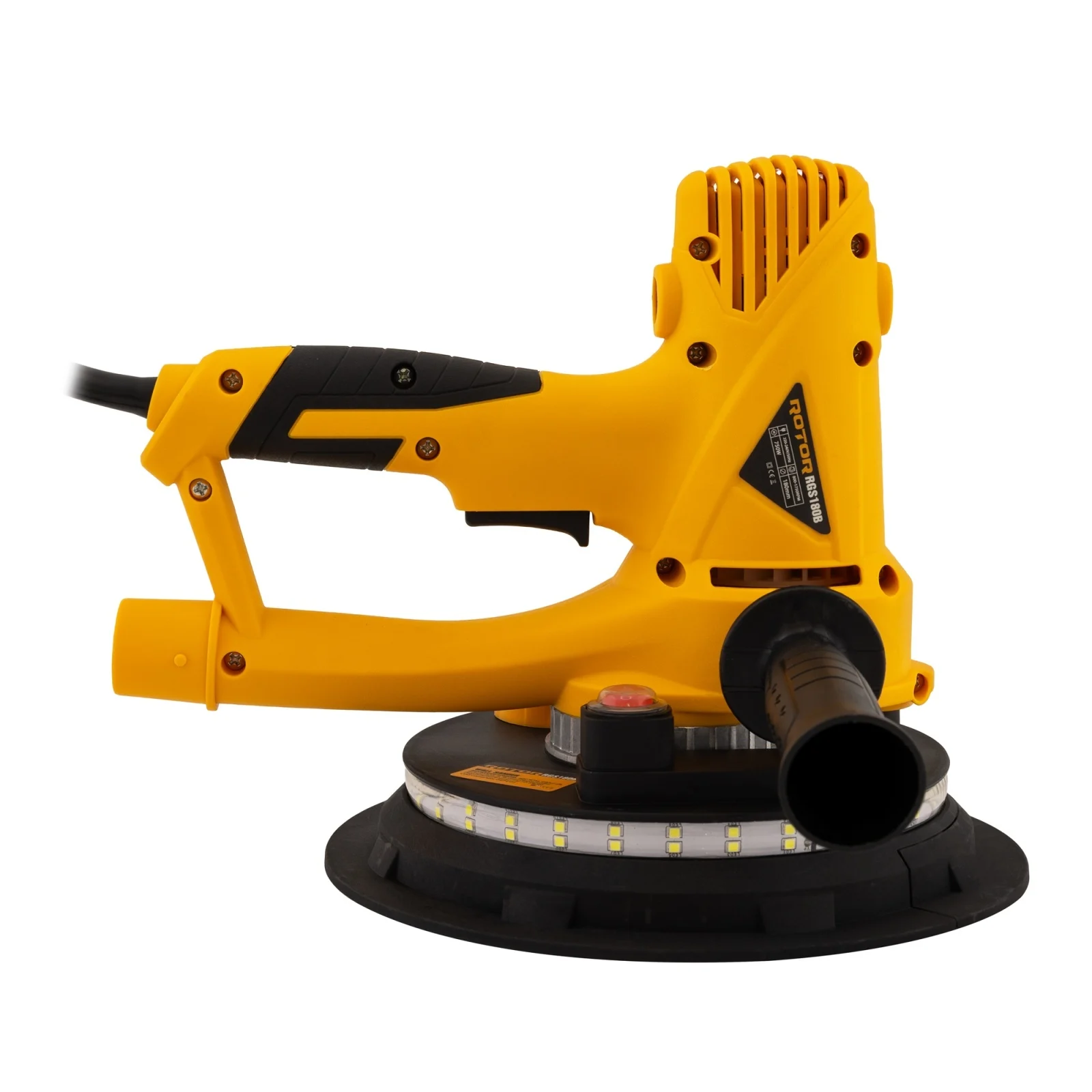 Slefuitor pereti ROTOR RG-S180B, 750W, disc 180 mm, 800–1750 RPM, aspirare praf [7]