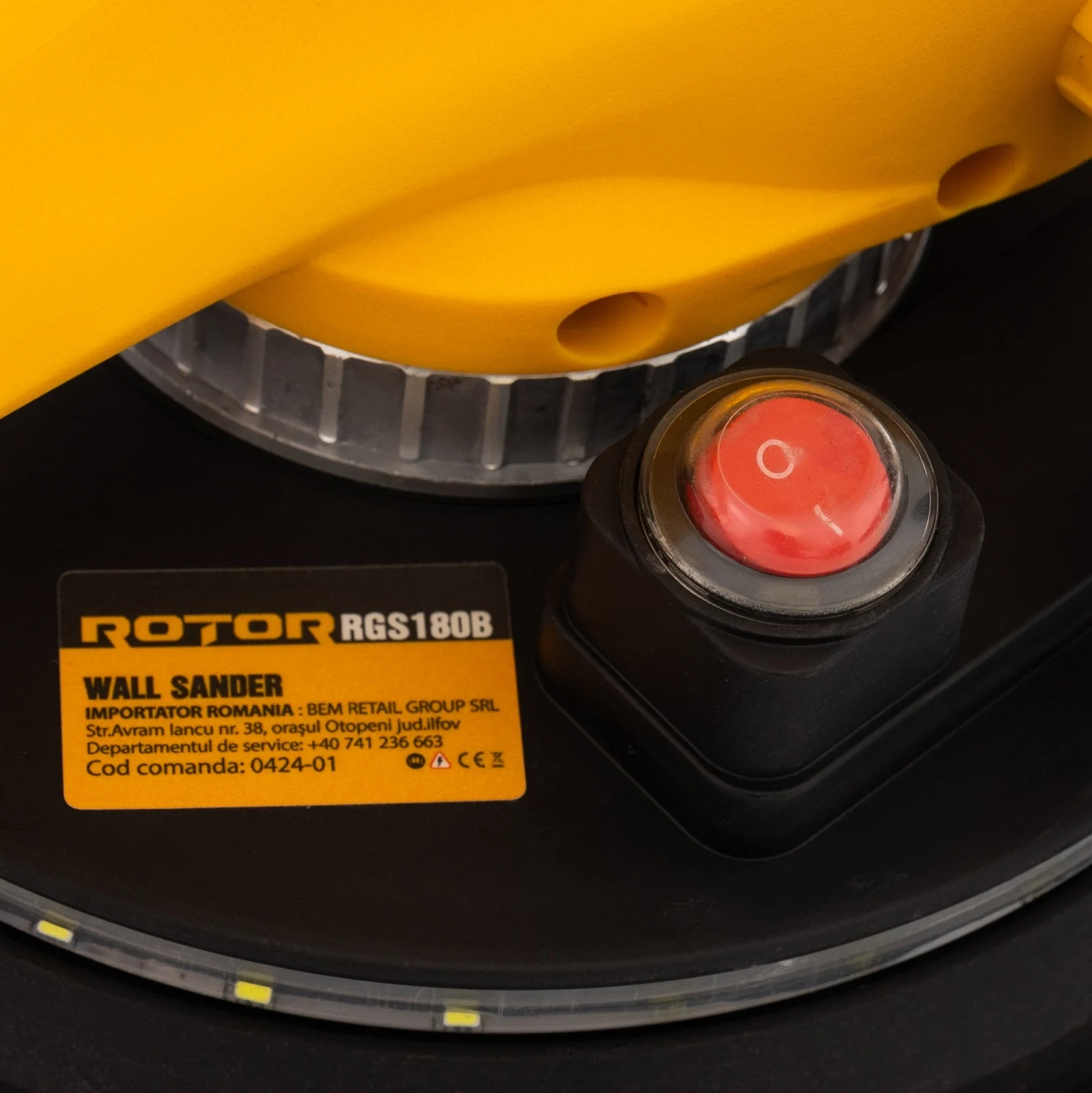 Slefuitor pereti ROTOR RG-S180B, 750W, disc 180 mm, 800–1750 RPM, aspirare praf [10]