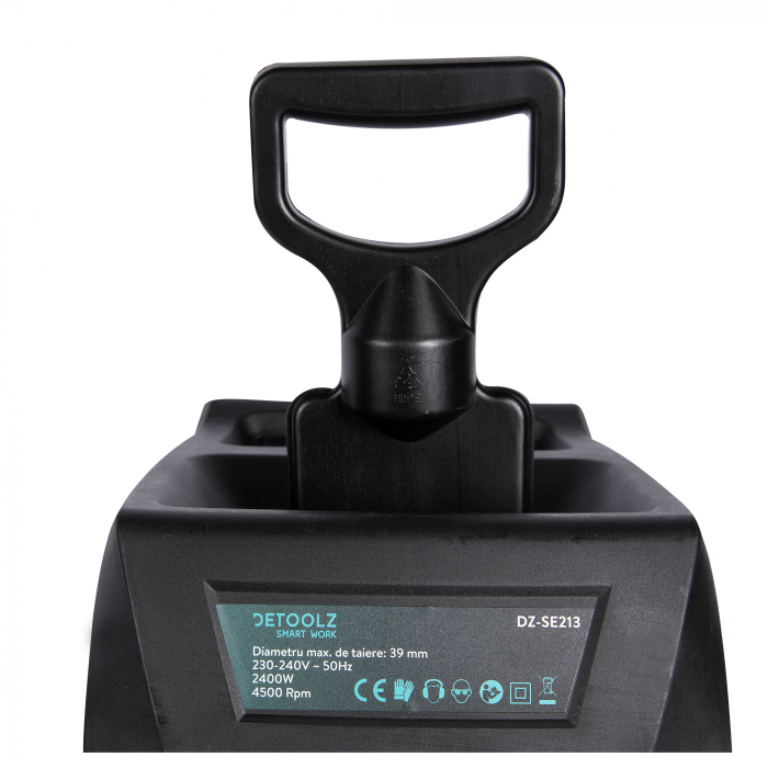 Tocator de crengi si resturi vegetale 2400 W, Detoolz DZ-SE213 [3]