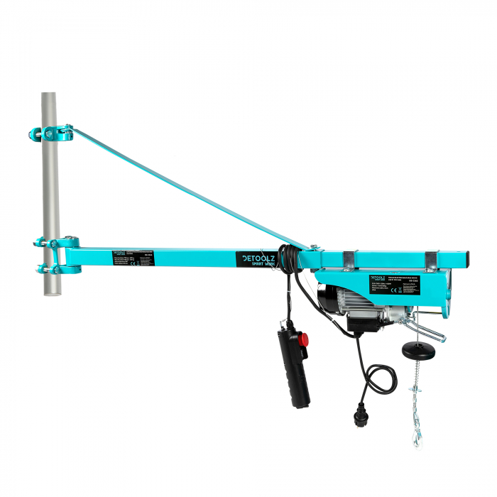 Troliu electric (macara) 250kg, 450W, diametru fir 3mm, Detoolz DZ-C262 [3]