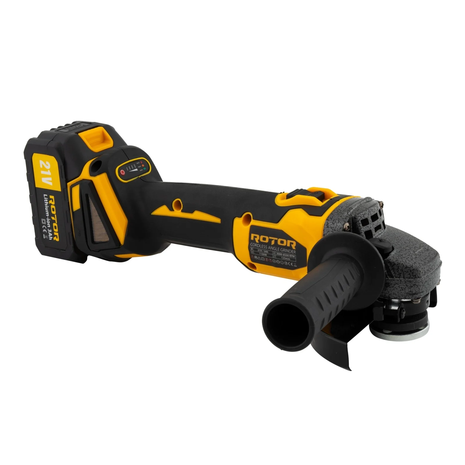 Trusă Scule 3 în 1 ROTOR RSET3, 21V 3Ah, 2 acumulatori, Rotopercutor, Polizor și Autofiletantă [4]