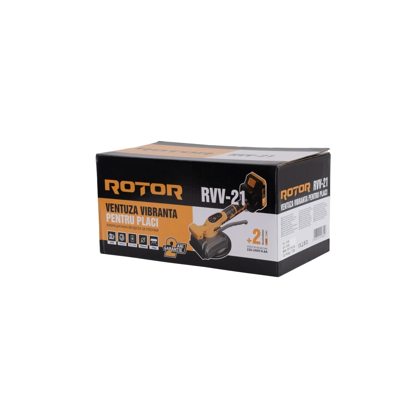 Ventuza Vibranta ROTOR RVV-21, 21V/1.5Ah, 10000 RPM-Ventuza Profesionala pentru Gresie si Faianta [3]