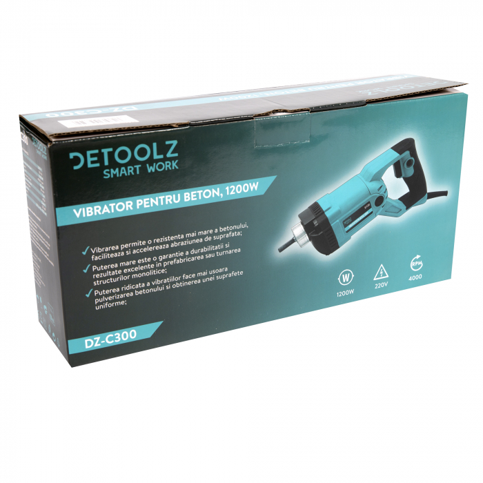 Vibrator pentru beton, 1200W,  Detoolz DZ-C300 [7]