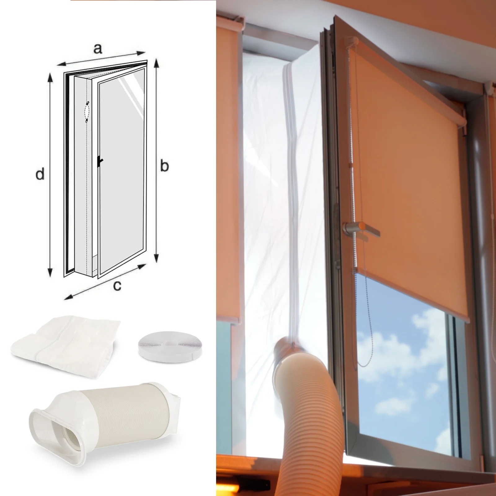 Aer conditionat portabil 4 in 1 BOHM BA-010F, 9000 BTU, racire, incalzire, dezumidificare, ventilatie [7]