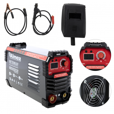 Aparat de sudura Almaz AZ-ES004, MMA 270A, electrod 1.6-5 mm, accesorii incluse [1]