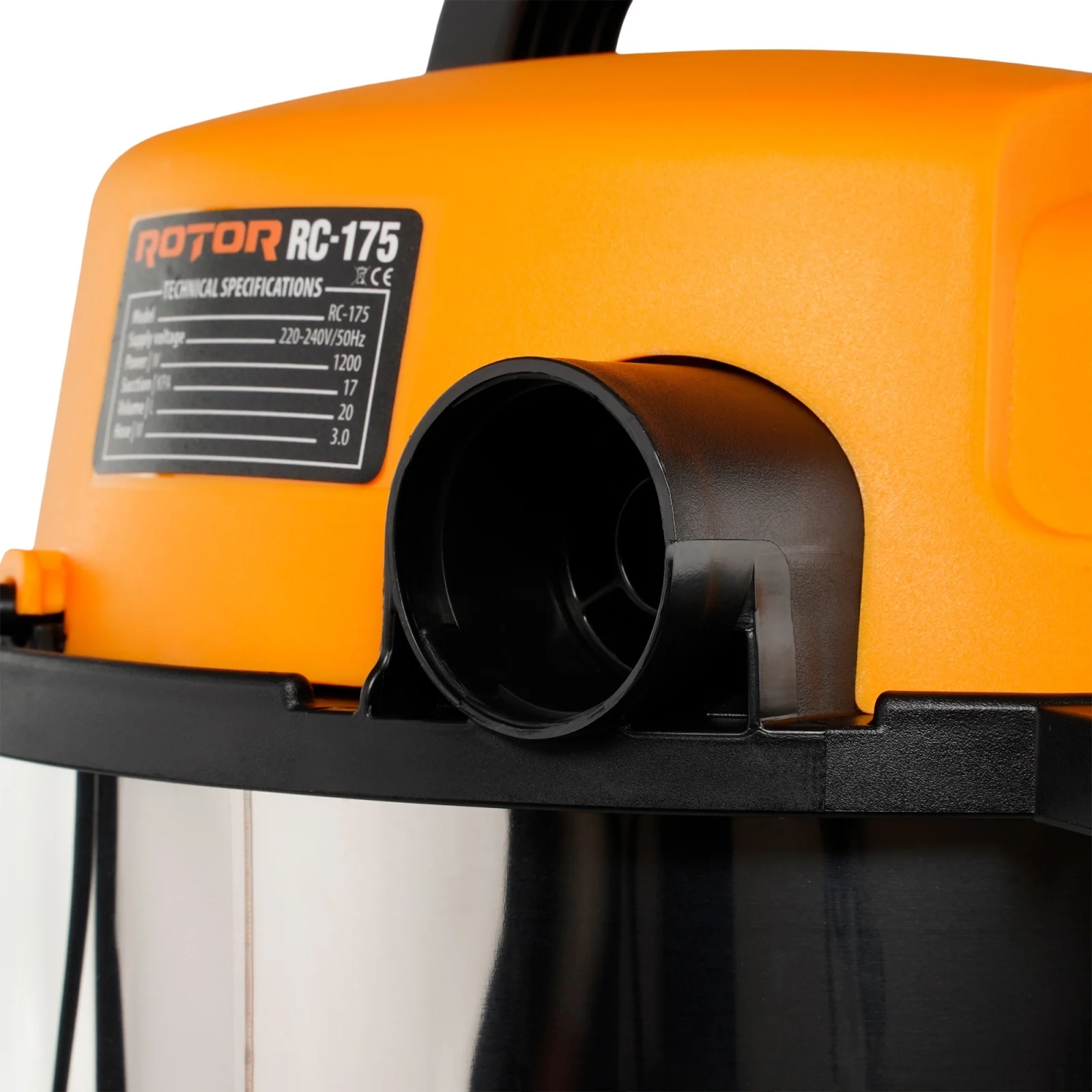 Aspirator Umed-Uscat ROTOR RC-175, 1200W, 20L, Filtru HEPA, Aspirare Umeda si Uscata [3]