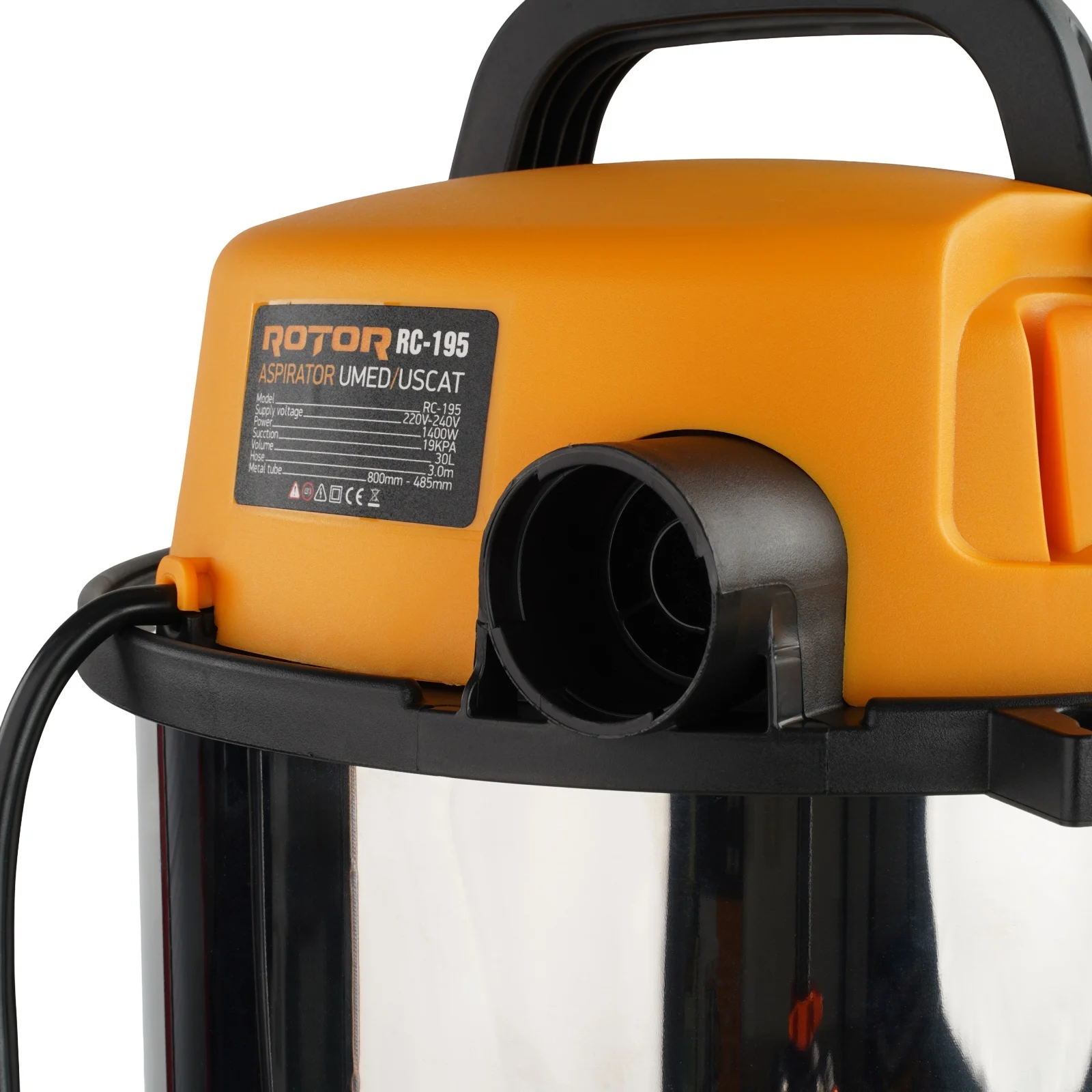 Aspirator umed-uscat ROTOR RC-195, 1400 W, 30 L, 19 KPA – Usor & Eficient [2]