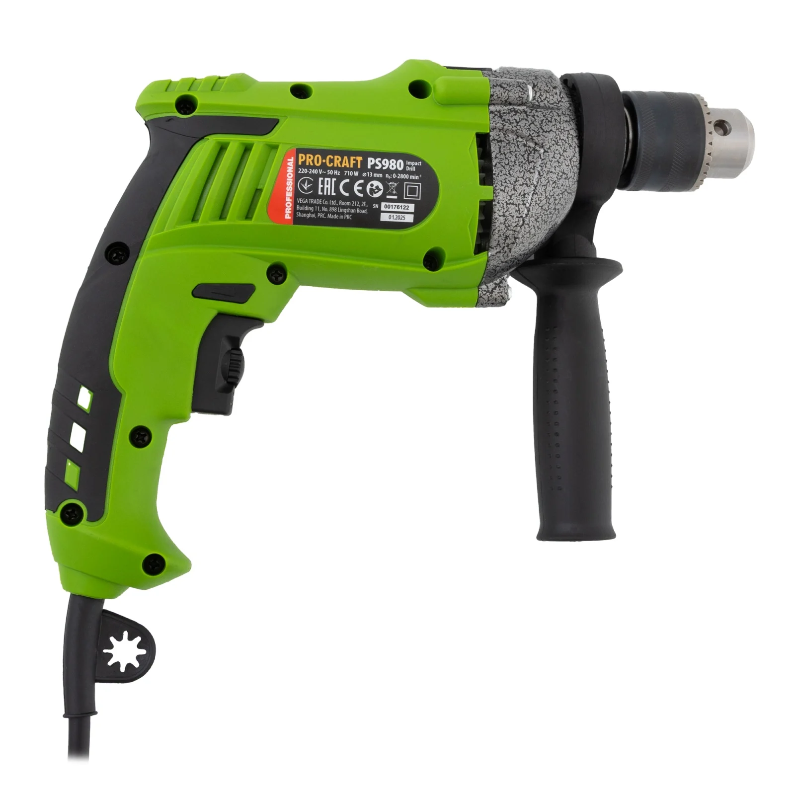 Bormasina cu percutie ProCraft PS980, 710W, mandrina 13 mm, 2800 rpm [3]