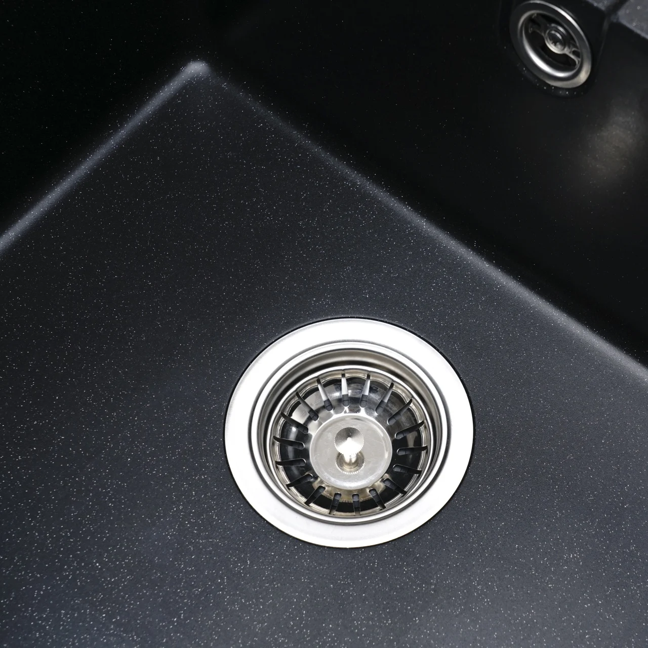 Chiuveta bucatarie Elefant Premium Aria 5851 negru metalic – compozit granit 577x495 mm [3]