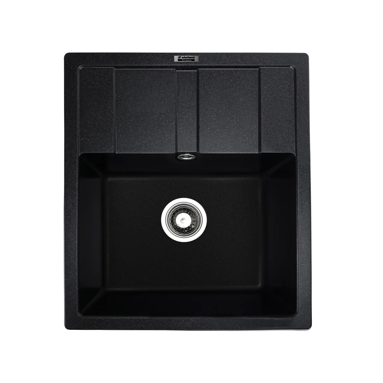 Chiuvete Bucatarie - Chiuveta bucatarie Elefant Premium Aria 5851 negru metalic – compozit granit 577x495 mm