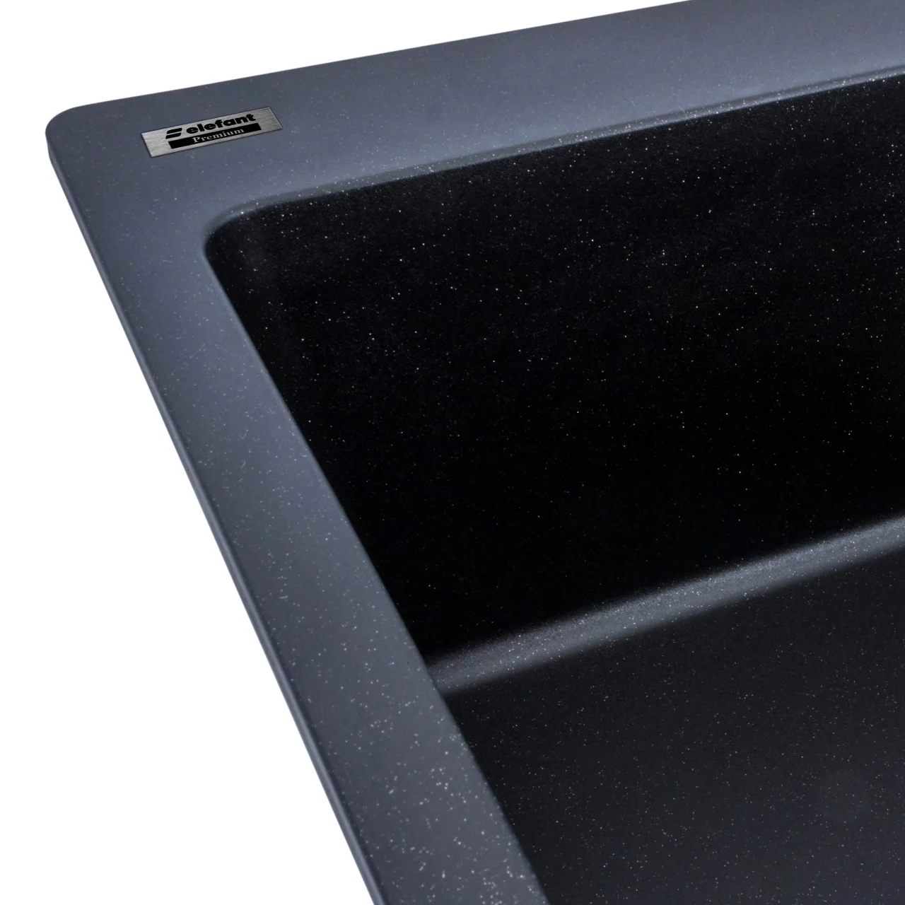 Chiuveta bucatarie Elefant Premium Bogema 7850 Negru Metalic 780x500 mm – granit rezistent [4]