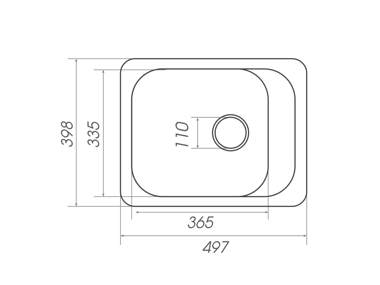 Chiuveta bucătărie Elefant Premium Korrado 497x398 mm – Safari bej, compozit granit [2]