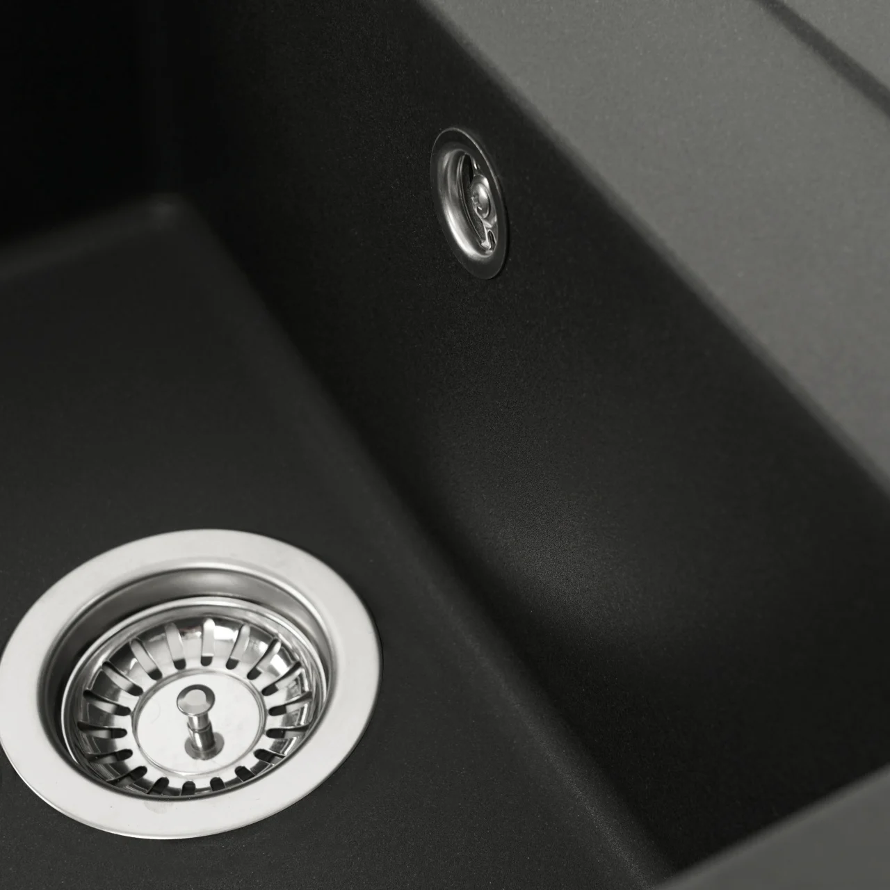 Chiuveta bucatarie Elefant Premium Selena Negru Metalic 785x495 mm – compozit granit [4]