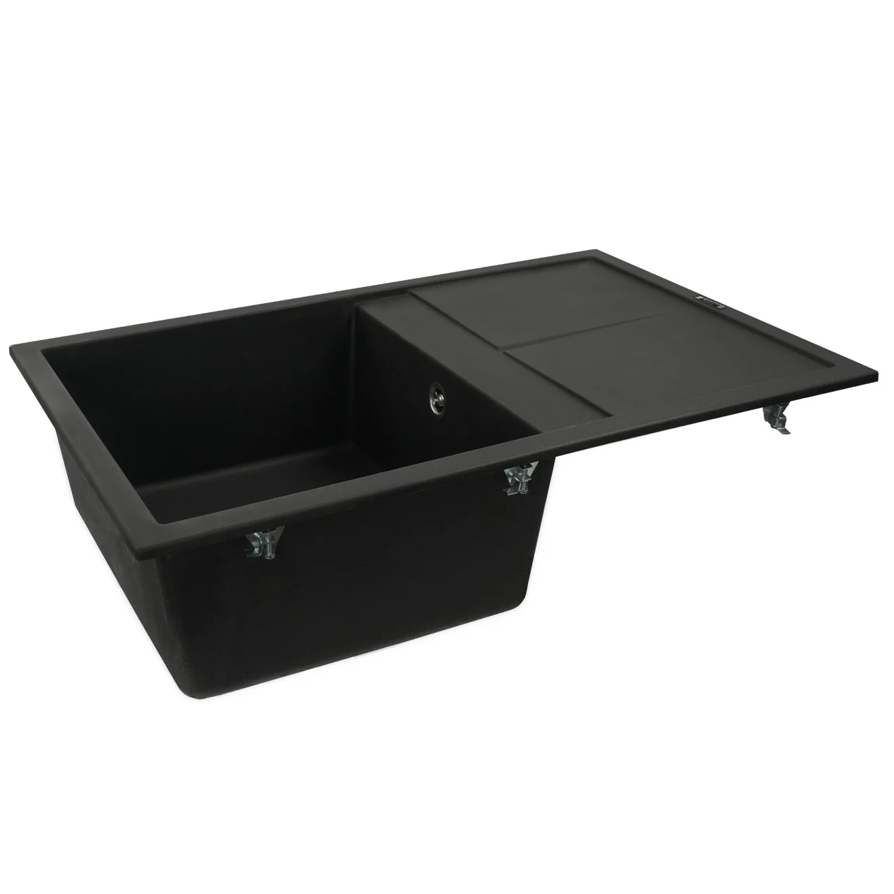 Chiuveta bucatarie Elefant Premium Selena Negru Metalic 785x495 mm – compozit granit [3]