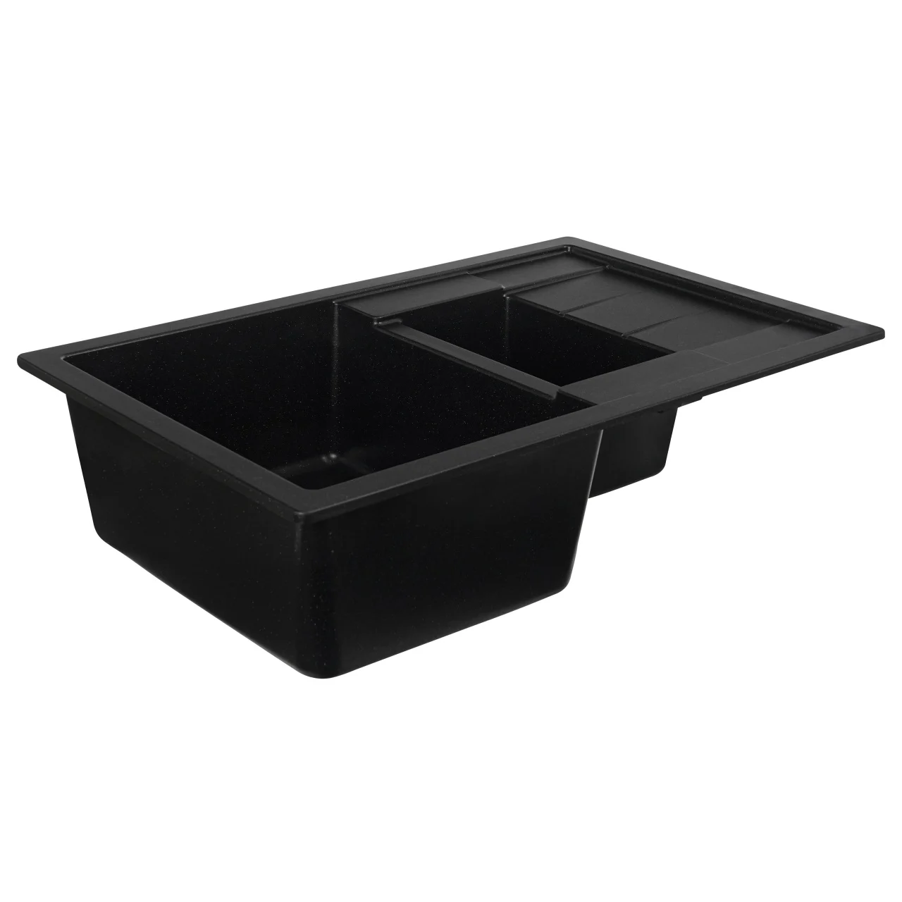 Chiuveta bucatarie Elefant Premium Toskana Negru Metalic – dubla cuva, 775x495 mm [4]