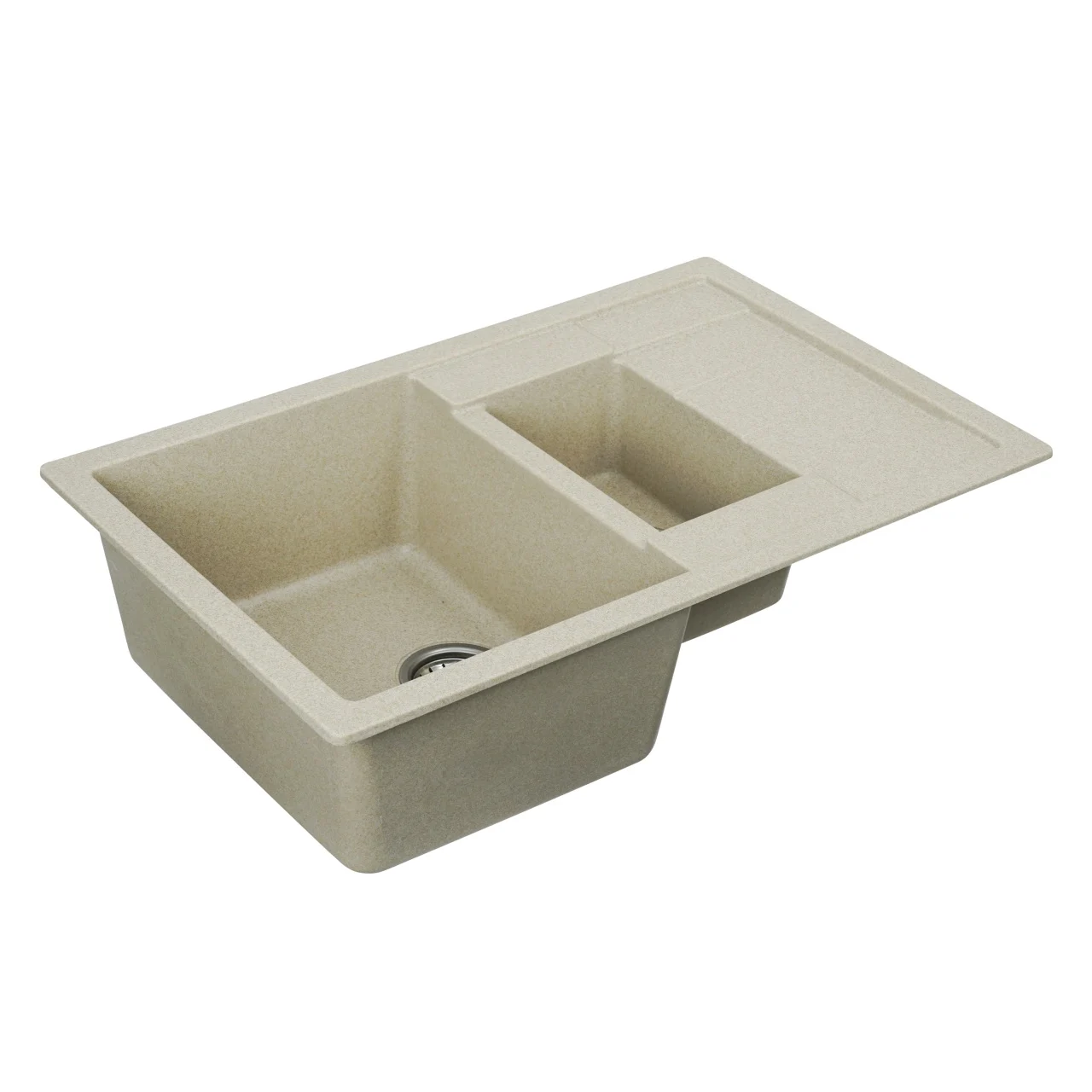 Chiuveta bucatarie Elefant Premium Toskana Safari Bej – dubla cuva, 775x495 mm [3]