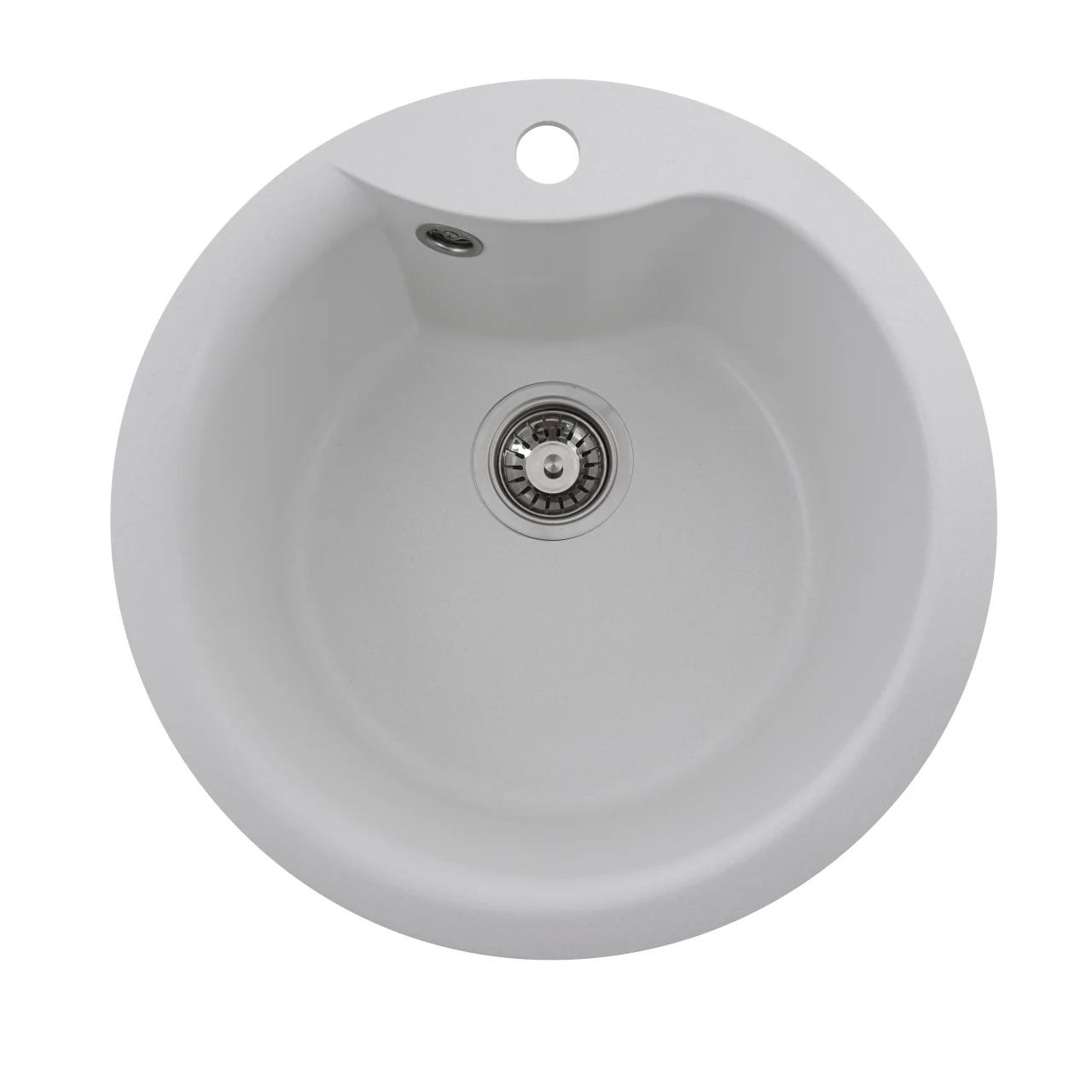 Chiuvete Bucatarie - Chiuveta bucatarie Elefant Premium Turas 480 alb – compozit granit 482 mm