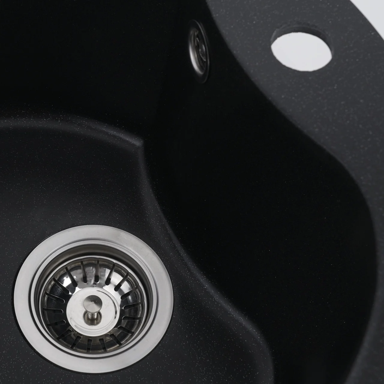 Chiuveta bucatarie Elefant Premium Turas 480 negru metalic – compozit granit 482 mm [5]