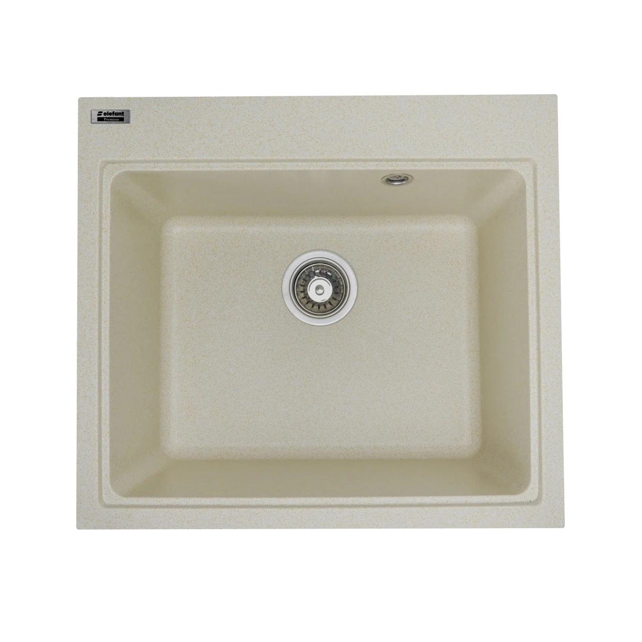 Chiuvete Bucatarie - Chiuveta bucatarie Elefant Premium VESTA 5852 nisip bej – compozit granit 580x518 mm