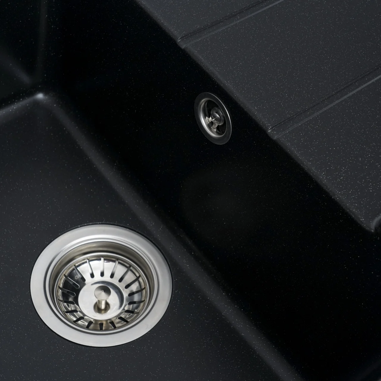 Chiuveta Elefant Premium Intenso 465x340 mm – Negru metalic, compozit granit [5]