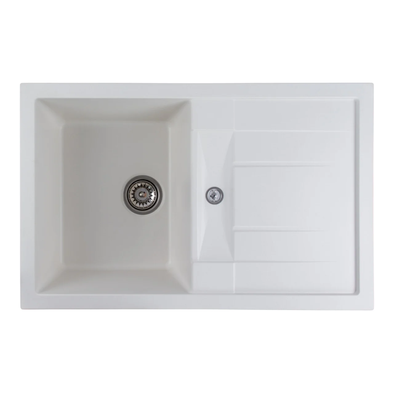 Sanitare - Chiuveta Elefant Premium Troya 7850 Alb 776x496 mm – Cuva mare, compozit granit