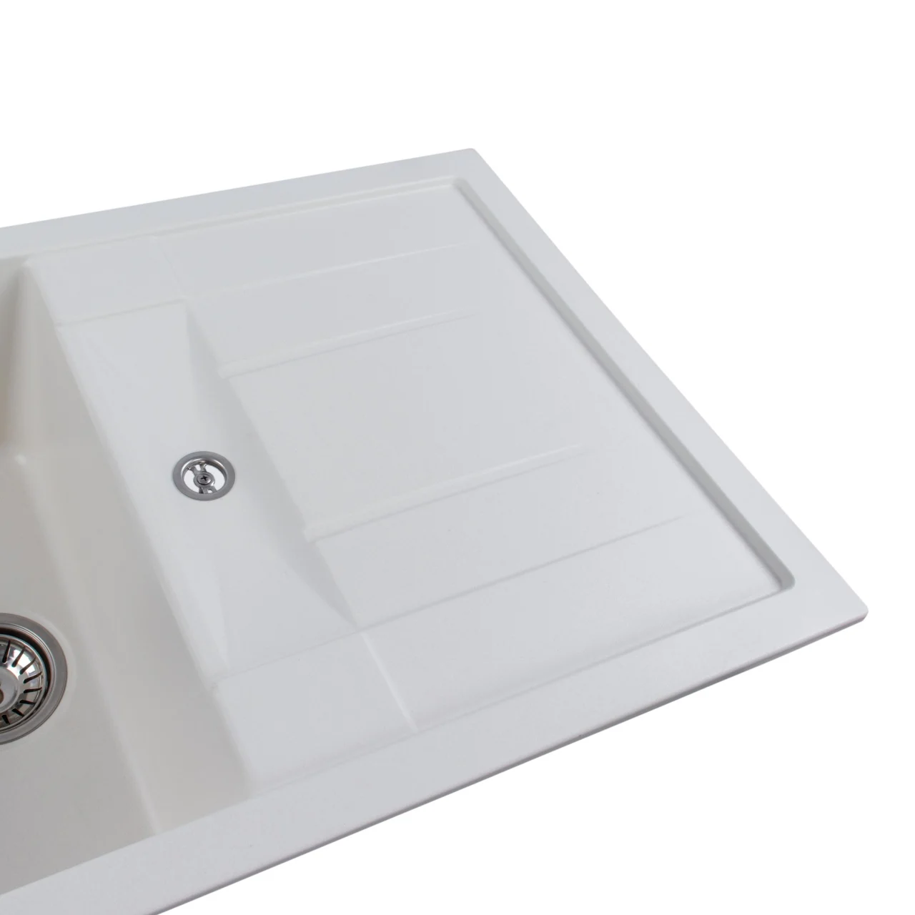 Chiuveta Elefant Premium Troya 7850 Alb 776x496 mm – Cuva mare, compozit granit [5]