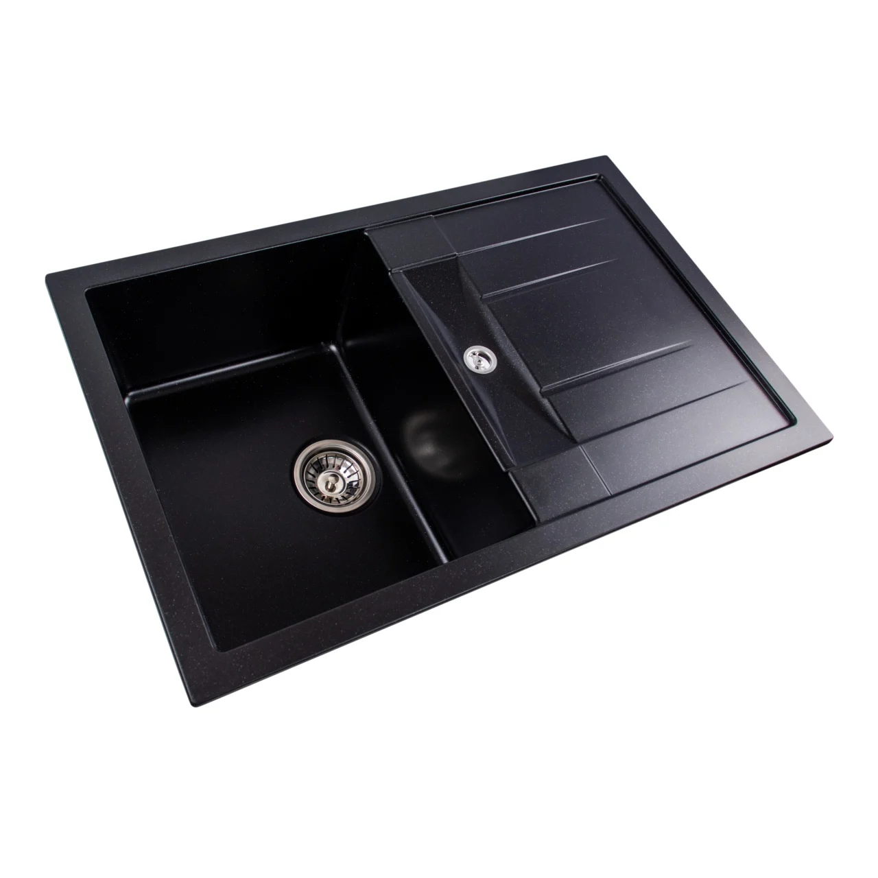 Chiuveta Elefant Premium Troya 7850 Negru metalic 776x496 mm – cuva mare, compozit granit [4]