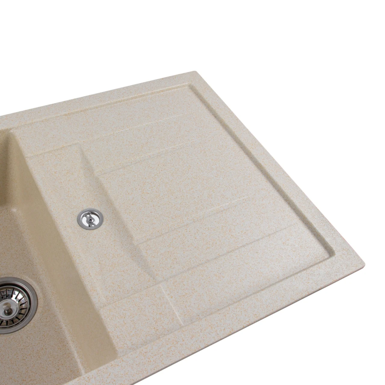 Chiuvetă Elefant Premium Troya 7850 Nisip bej 776x496 mm – cuvă spațioasă și durabilă [5]