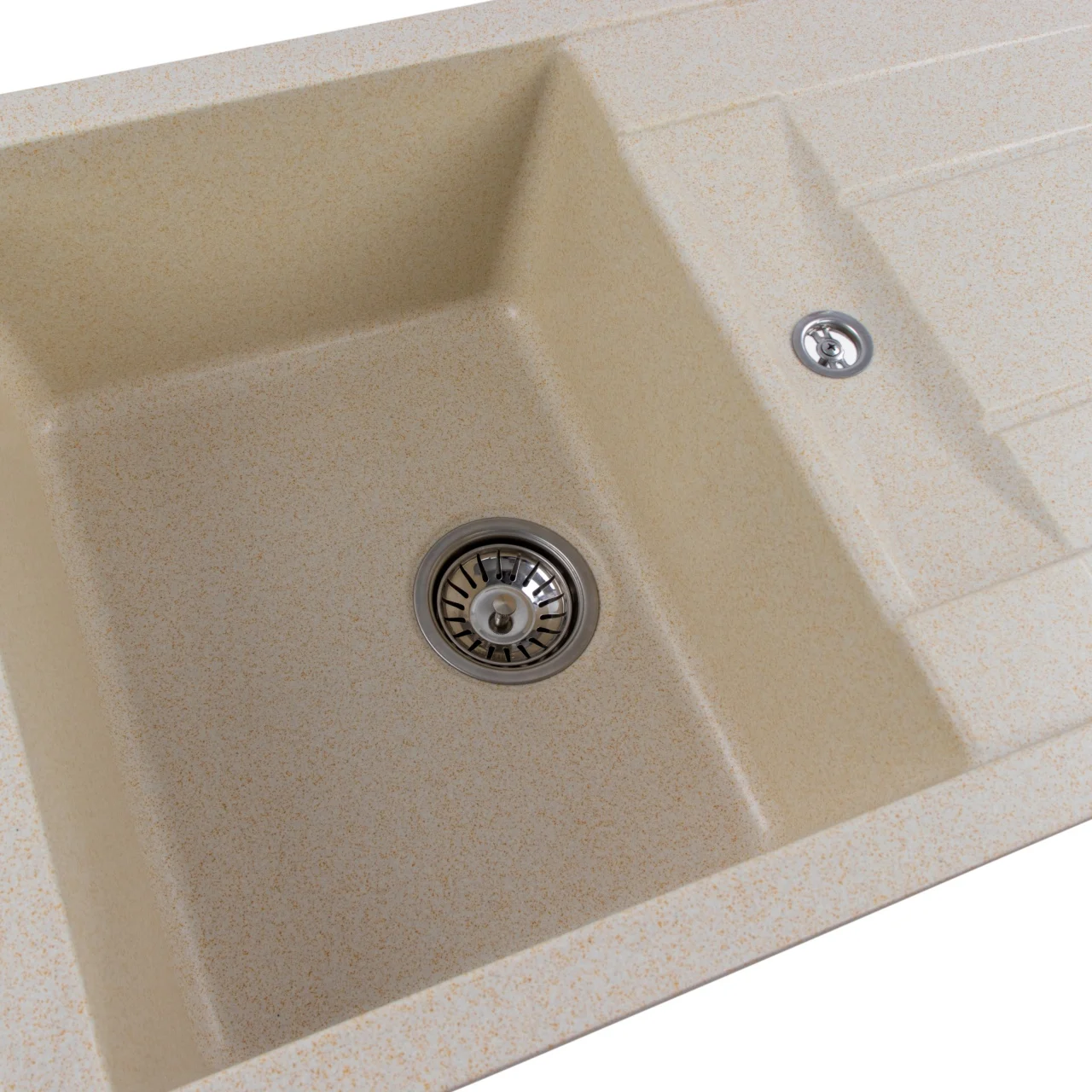 Chiuvetă Elefant Premium Troya 7850 Nisip bej 776x496 mm – cuvă spațioasă și durabilă [7]