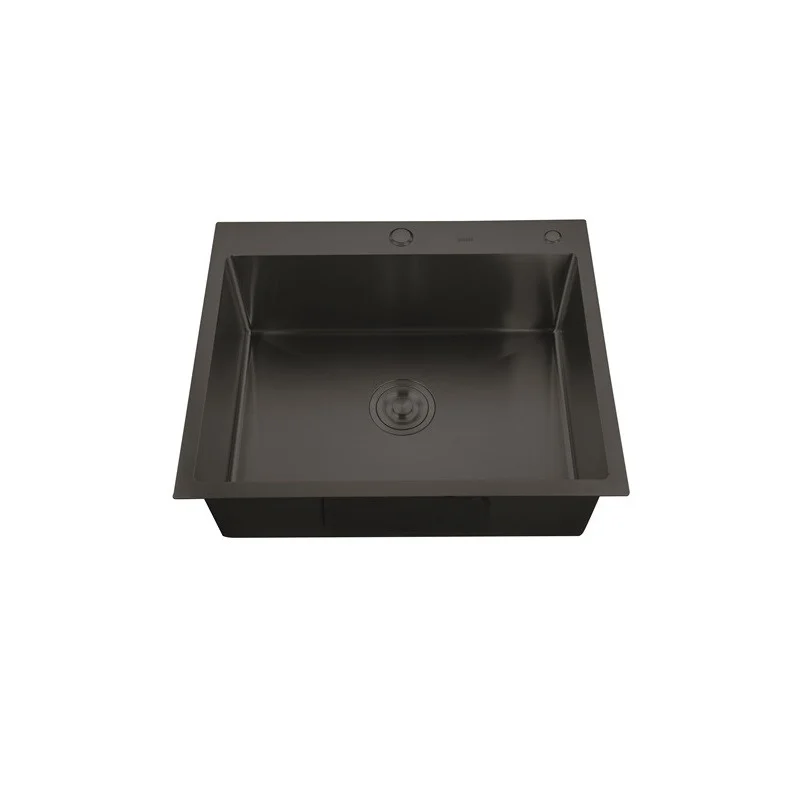 Sanitare - Chiuvetă inox MIXXUS HM5843-215 Nano Black, 580×430 mm