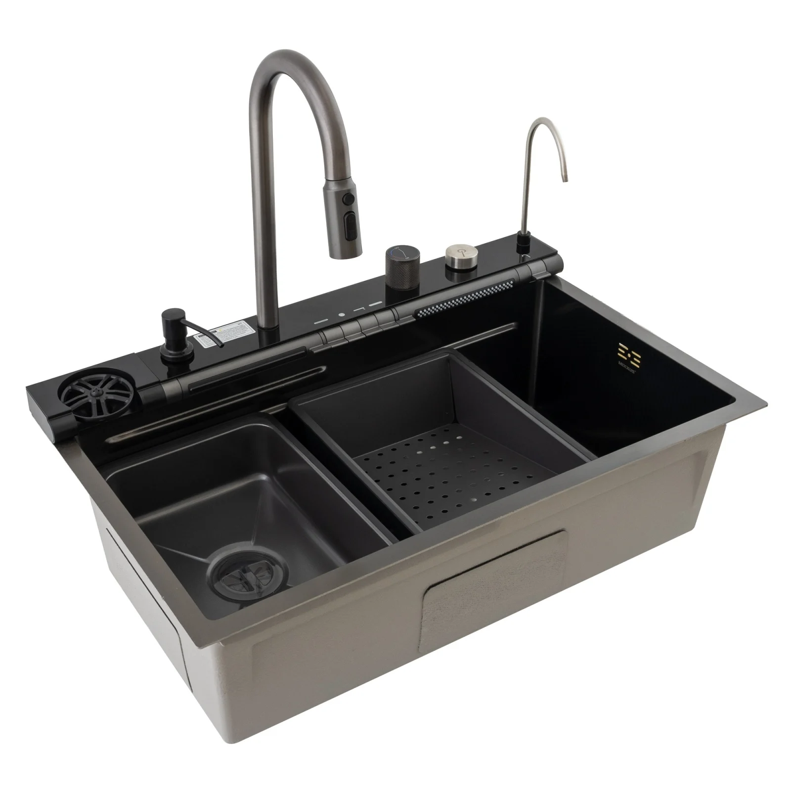 Chiuveta multifunctionala inox Nano Black MIXXUS MH7546-SET-07 – cu accesorii incluse [2]