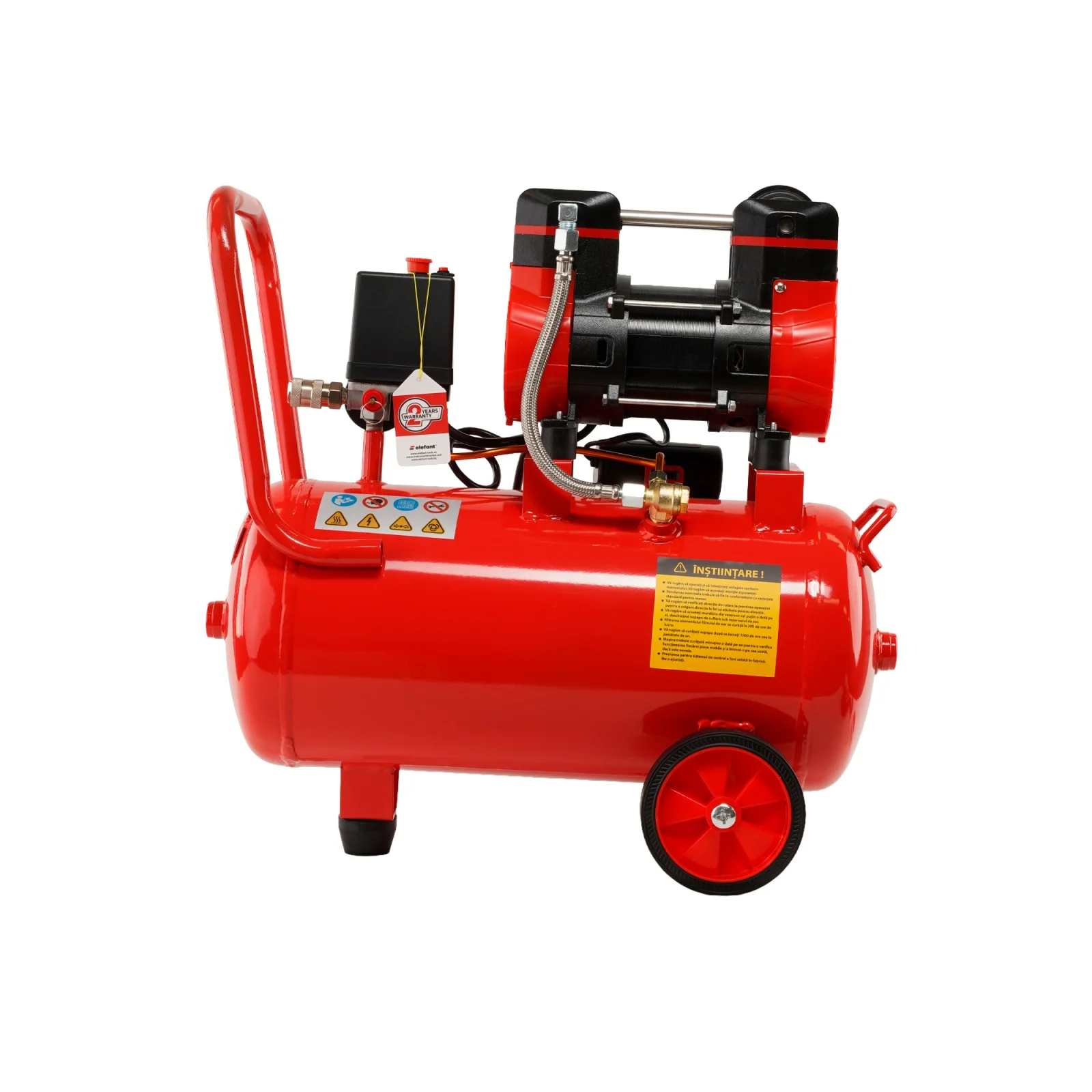 Compresor Aer ELEFANT XY2824 24L – 1.2 CP, 8 Bar, Compact [1]