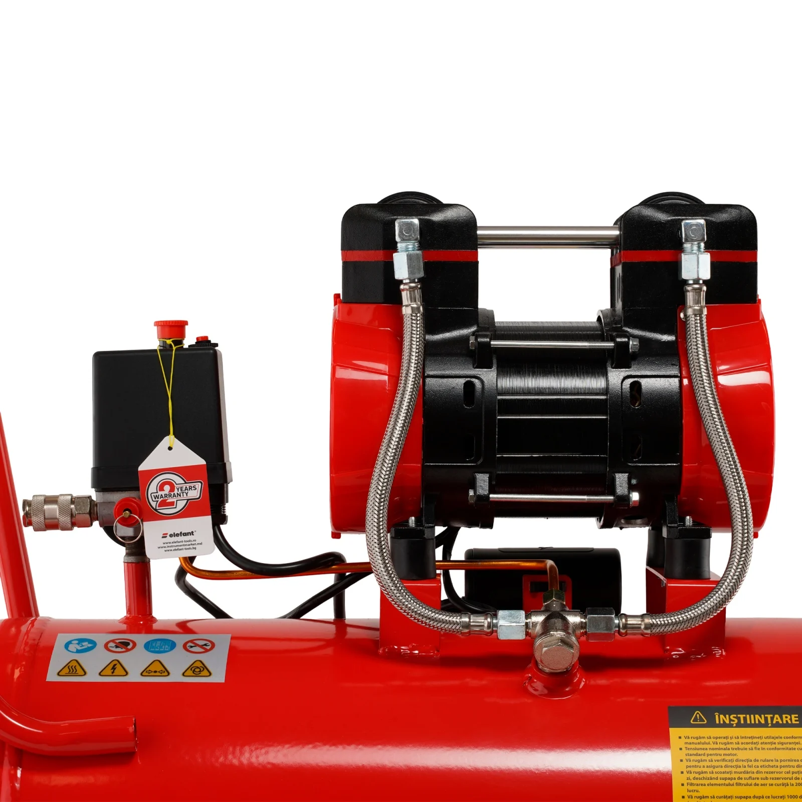 Compresor Aer ELEFANT XY5850 50L – 2.3 CP, 8 Bar, Profesional [5]