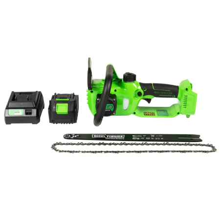 Drujbă electrica Micul Fermier, acumulator 4Ah/20V, lama 30 cm, Brushless [1]