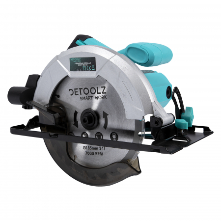 Fierastraie electrice circulare de mana - Fierastrau circular, 185 mm, 5800 rpm, 1200W, Detoolz DZ-SE100