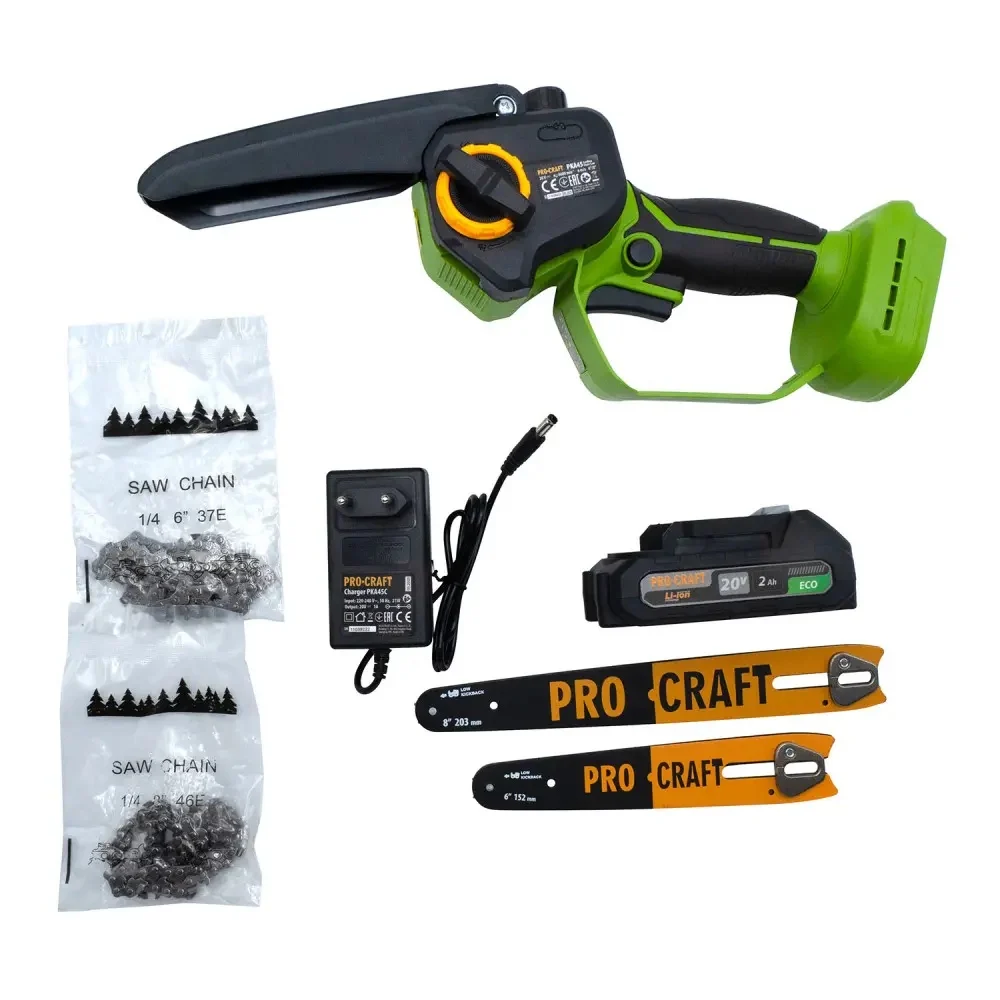 Drujbe si Fierastraie Electrice - Fierastrau cu lant PROCRAFT PKA45 | Motor Brushless, Acumulator 20V, Ungere Automata