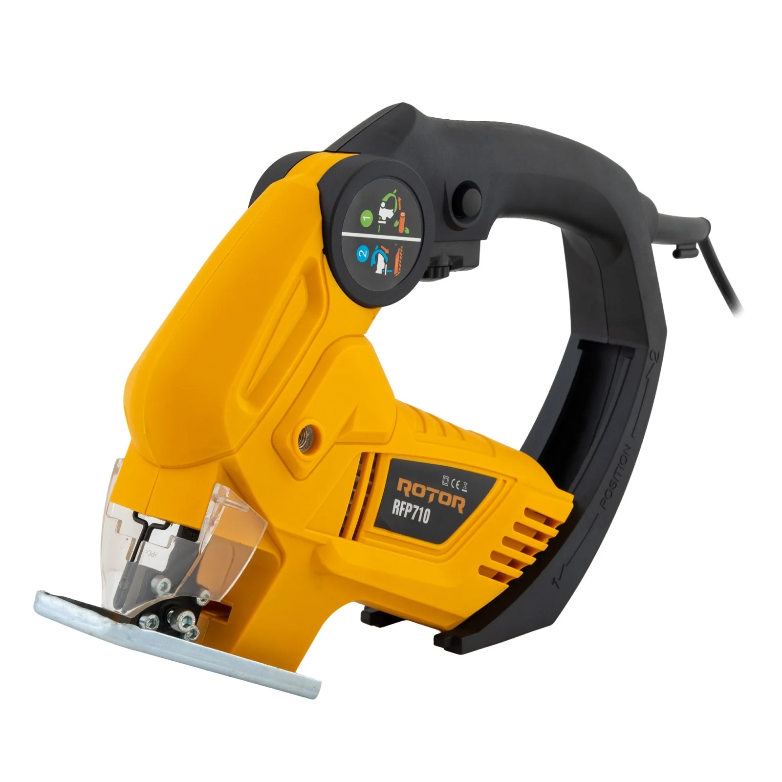 Fierastrau Pendular si Sabie 2 in 1 ROTOR RFP710, 710W, 3000 RPM, Taiere Lemn 65 mm, Otel 8 mm [4]