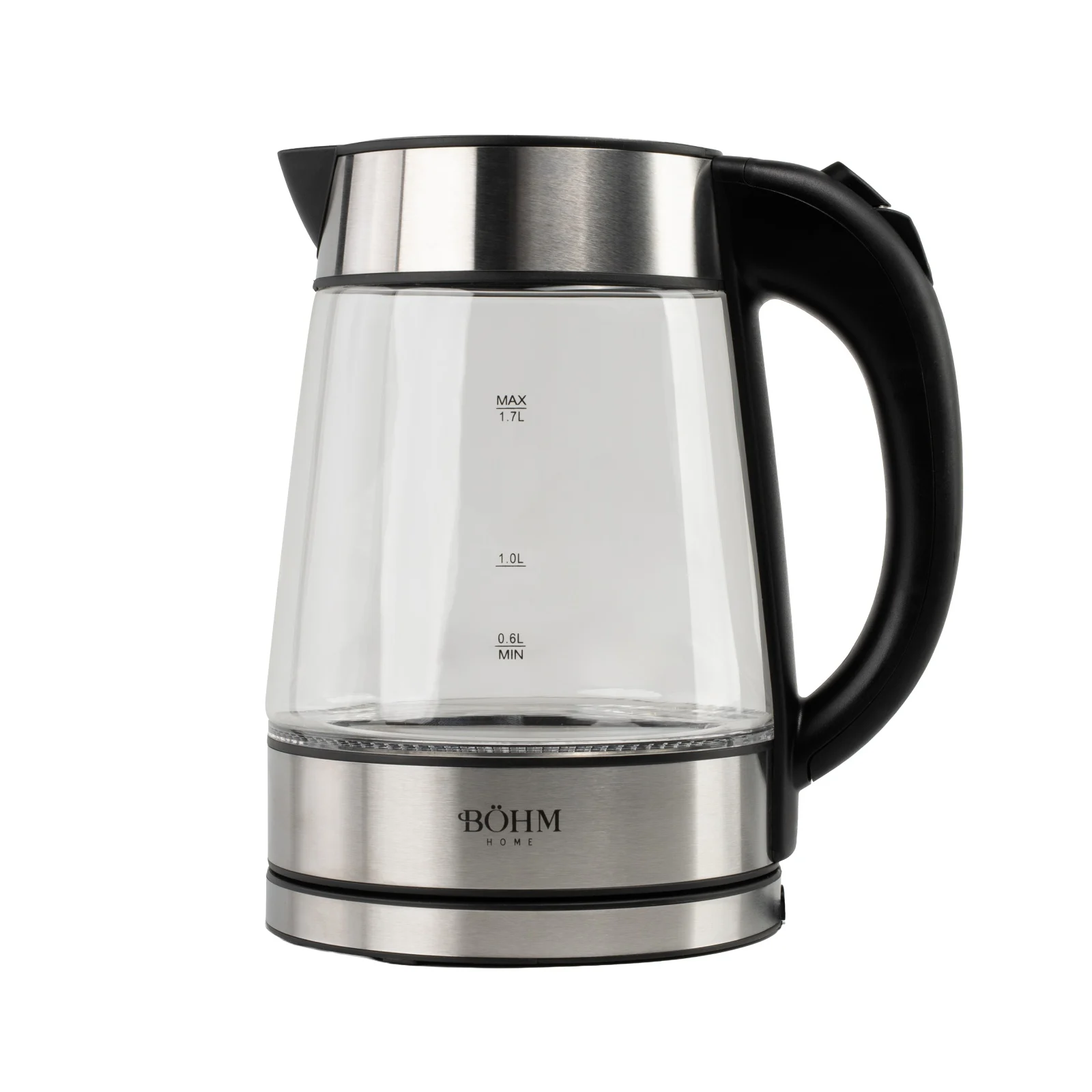 Fierbatoare electrice - Fierbator Electric BOHM BHB1702, 2200W, 1.7 L, Plastic Alimentar, Protectie Uscata, Baza 360°