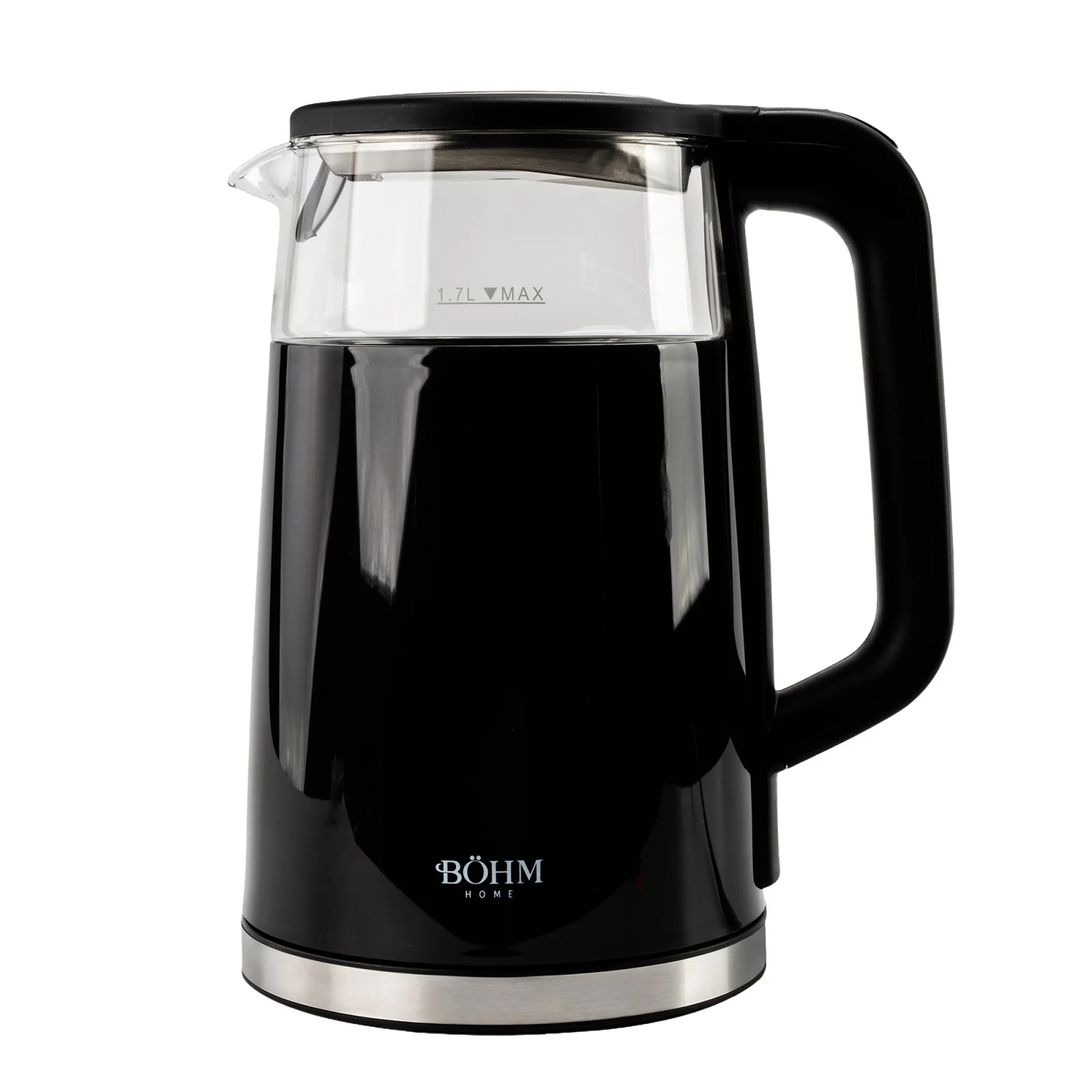 Fierbator Electric BOHM BHB8717D, 2200W, 1.7 L, Control Digital Temperatura, Sticla Borosilicata [6]