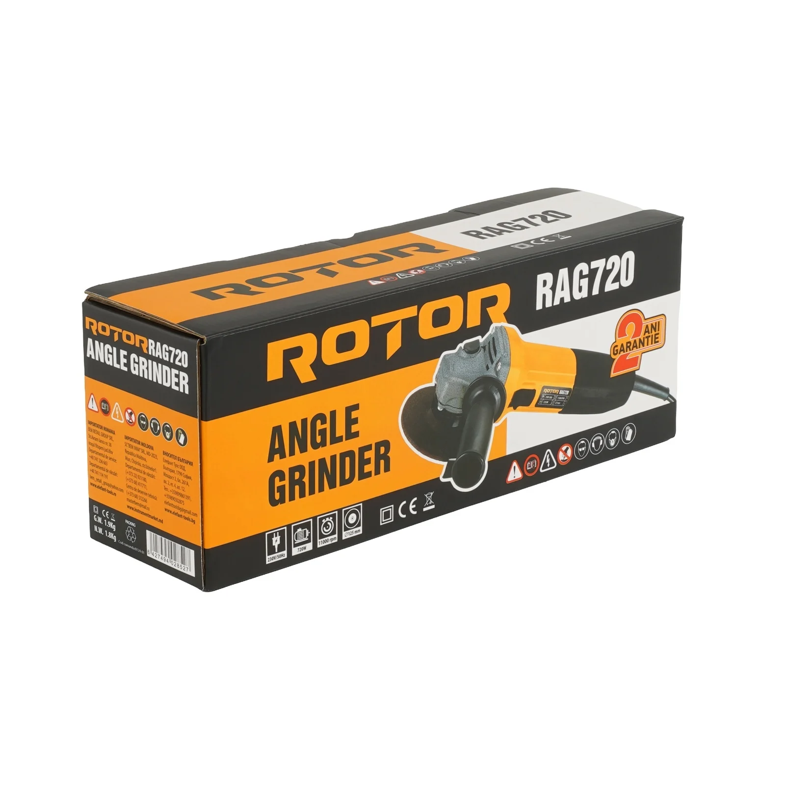 Flex Polizor Unghiular ROTOR RAG720, 720W, 11000 RPM, Disc 125 mm [3]