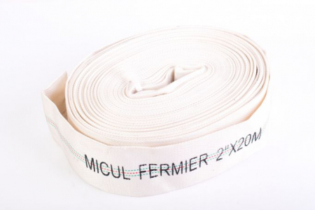 Furtun irigatii de pompier, 2 toli (50mm), lungime 20m, textil, fara cuple, Micul Fermier GF-0289 [2]