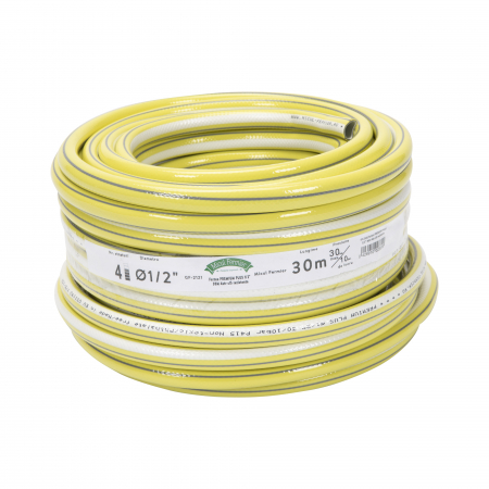 Furtune si banda picurare - Furtun Premium Plus, 1/2 inch, 30m, 4 Straturi, Clasa 5 Rezistență, Micul Fermier GF-2121