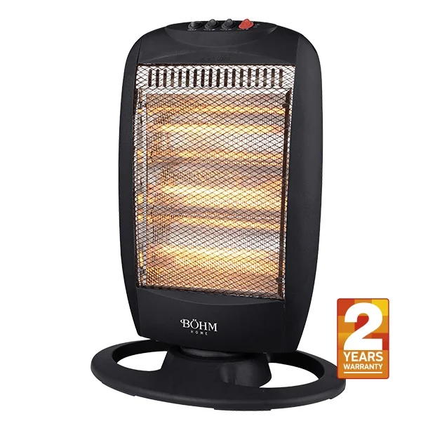 Casa si Camping - Incalzitor electric cu halogen BOHM BHH05, 1200W, 3 trepte, Oscilatie 75°, 20-25 m²