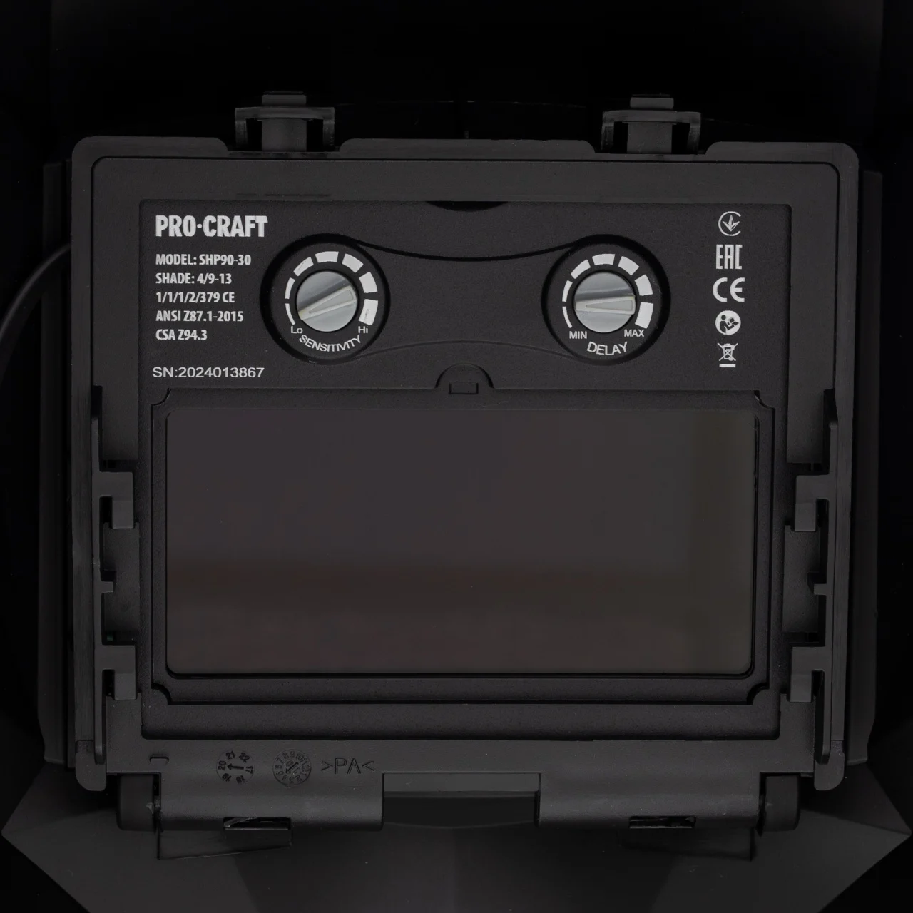 Mască Sudură Automată ProCraft SHP-90-30 | DIN 9-13, Cristale Lichide, Solar + Li-Ion [2]